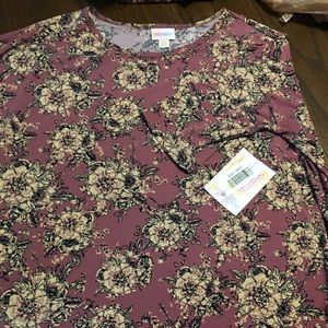 Nwt Lularoe xxs floral Irma shirt